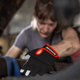 Mens Work Gloves Women Safety Mechanic Working Gloves Utility Multipurpose Gardening Construction