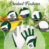 Leather Gardening Safety Working Gloves Thorn Proof for Men and Women Multipurpose Garden Gloves for Ladies