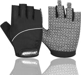 Gel Cycling Gloves Fingerless Padded Mountain Bike Bicycle Gloves Anti-slip Gym MTB Half Finger Reflective Biking