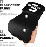 SAWANS Boxing Hand Wraps Inner Gloves for Hand Protection Long Wrist Straps Elasticated Punching Bag Training Gel Mitts Muay Thai MMA