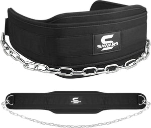 Dip Belt with 36 Inches Heavy Duty Bodybuilding Weight Lifting Dip Steel Chain for Pull Ups Exercise Gym Workout Powerlifting