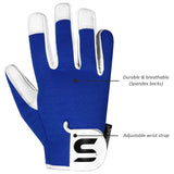 SAWANS Leather Gardening Gloves Ladies and Mans Thorn Proof Gifts Durable Goatskin Work Gloves