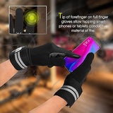 SAWANS Weight Lifting Gloves Gym Workout Fitness Fingerless Gloves Full Finger Touchscreen for Man And Women