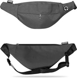 Bumbag Waist Men Women Fanny Pack Travel Running Belt Workout Gym Bum Bag Headphone Jack Adjustable 4-Zipper Pockets