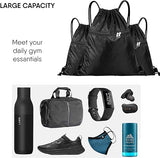 Drawstring Bag String Gym Sack Drawstring Sports Bag side Pocket Zipper PE Backpack Beach School Holidays Swimming Travel for Men And Women