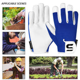 SAWANS Leather Gardening Gloves Ladies and Mans Thorn Proof Gifts Durable Goatskin Work Gloves