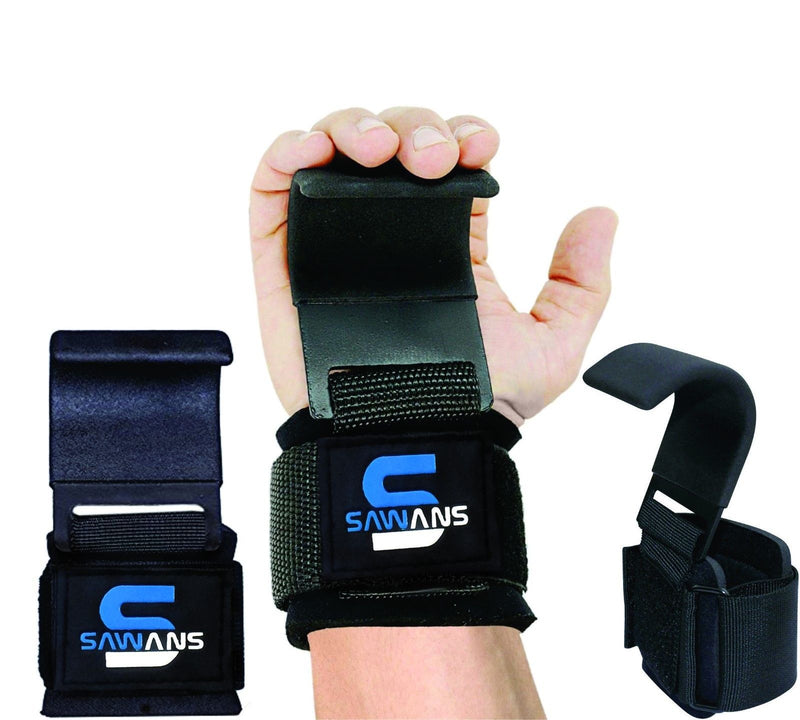 Power Wrist Straps Hook bar Weight Lifting Training Gym Bar Support Li –  SAWANS