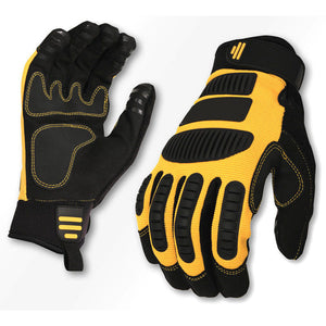 Leather Work and Driver Gloves, for Heavy Duty, Truck Driving, Warehouse, Gardening, Farm