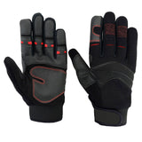 Lined Pigskin Leather Work and Driver Gloves, For Heavy Duty, Truck Driving, Warehouse, Gardening, Farm