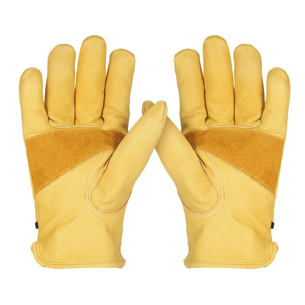 Sawans Leather Work Gloves Perfect for Gardening Cutting