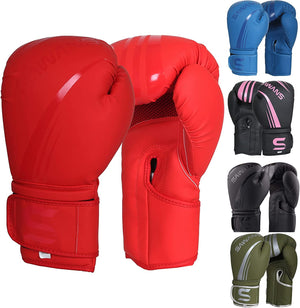 Boxing Gloves Training Fighting Kickboxing Muay Thai Gel Mitts Adult MMA Punch Bag Gloves