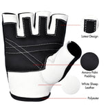 Gym Gloves Leather Workout Weight Lifting Fitness Training Cycling Grips